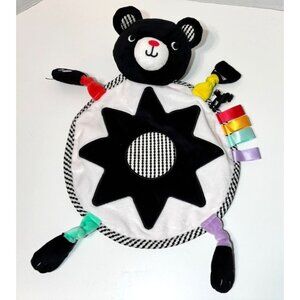 Manhattan Toy® Wimmer Bear Lovey Circle Black  & Red
